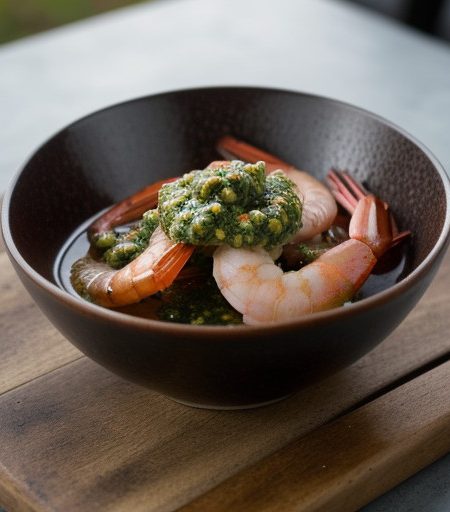 Prawns With Chimichurri Sauce recipe image