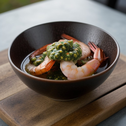 Prawns With Chimichurri Sauce recipe image