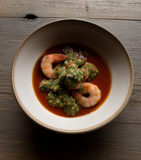Prawns With Chimichurri Sauce recipe image
