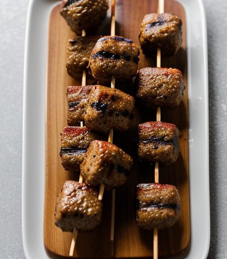 Prevention's Grilled Kibbe (Meatball Kabob recipe image
