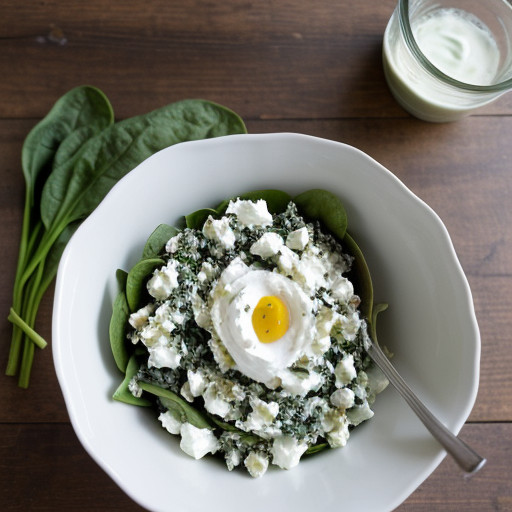 Prevention's Spinach-Yogurt Salad recipe image