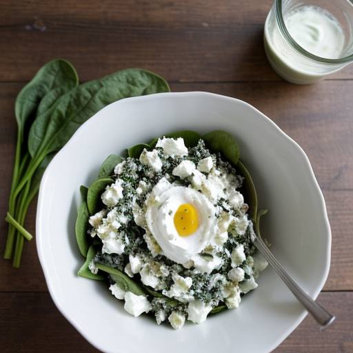 Prevention's Spinach-Yogurt Salad recipe image