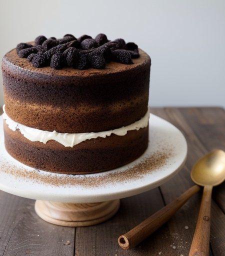 Prune Cake With Buttermilk Topping recipe image