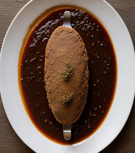 Pseudo-Salisbury Steaks (Microwave recipe image