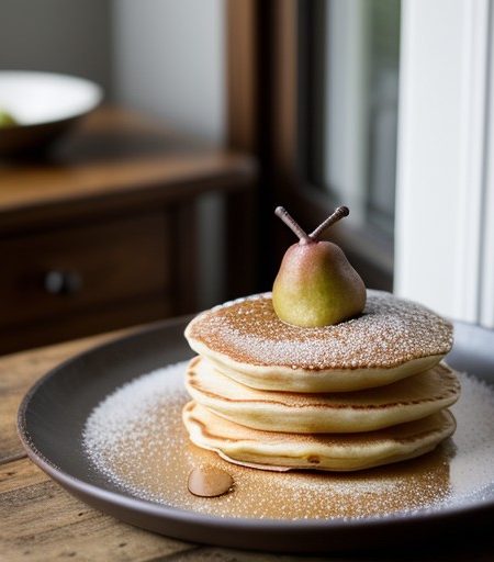 Puffed Pear Pancakes (Bon App recipe image