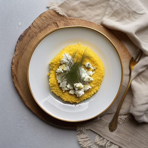 Puliszka - Polenta With Feta Cheese recipe image