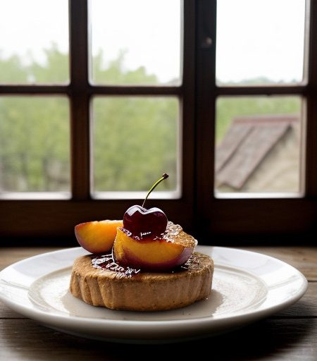 Pump House Peaches in Flame recipe image