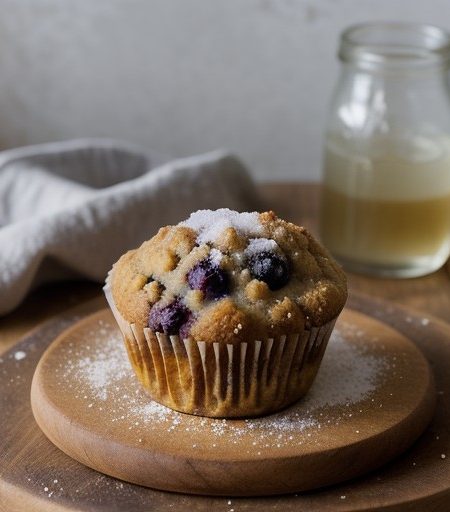 Pumpkin Blueberry Streusel Muffins recipe image