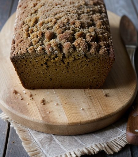 Pumpkin Bread With Crumb Topping recipe image