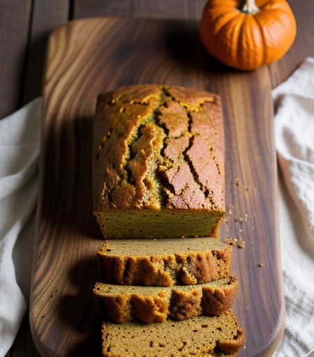 Pumpkin Bread With Orange Sauce recipe image