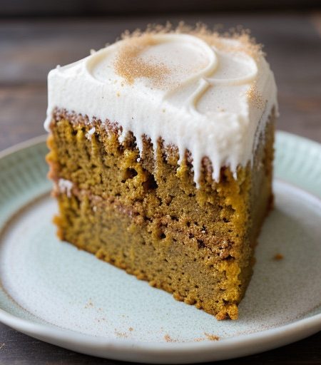 Pumpkin Cake With Seafoam Frosting recipe image