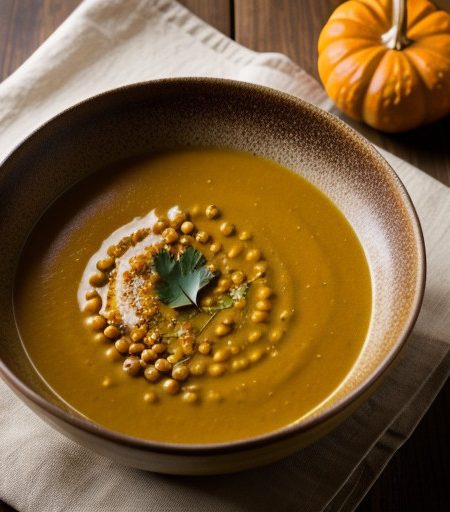 Pumpkin & Chickpea Soup recipe image