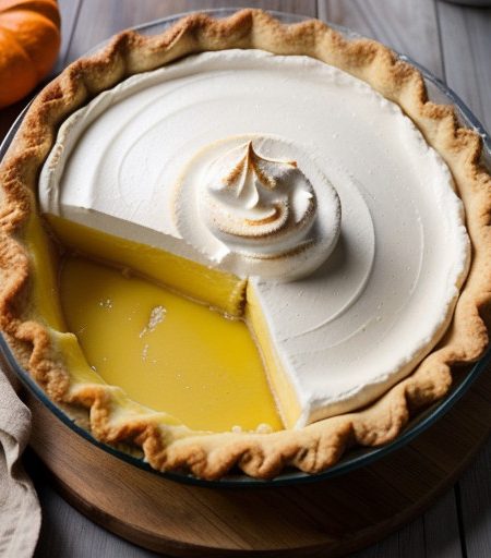 Pumpkin Chiffon Meringue Pie recipe image