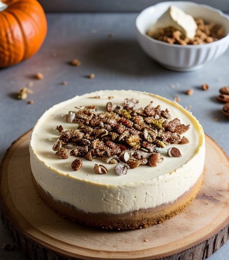 Pumpkin Marble Cheesecake *** Mm recipe image