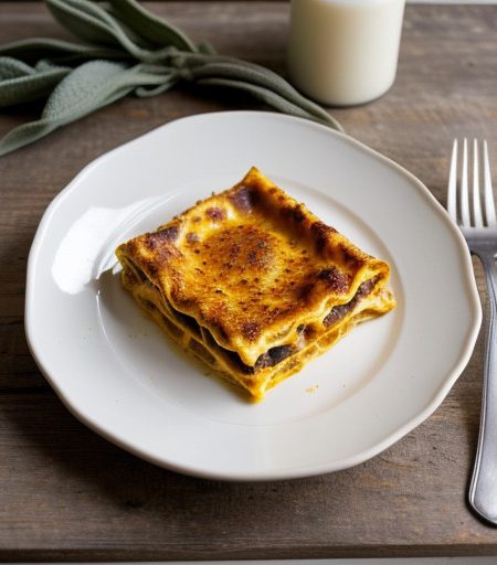 Pumpkin & Mozarella Lasagne recipe image