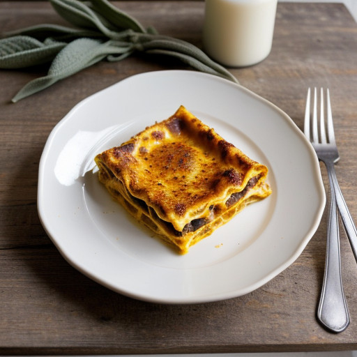 Pumpkin & Mozarella Lasagne recipe image