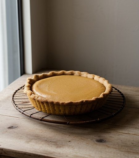 Pumpkin Pie With Ginger Cookie Crust recipe image
