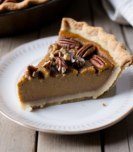 Pumpkin Pie With Praline recipe image