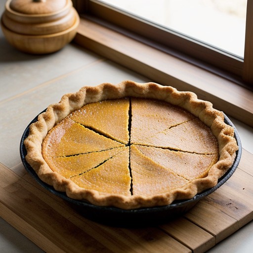 Pumpkin Pie in Spiced Nut Crust recipe image