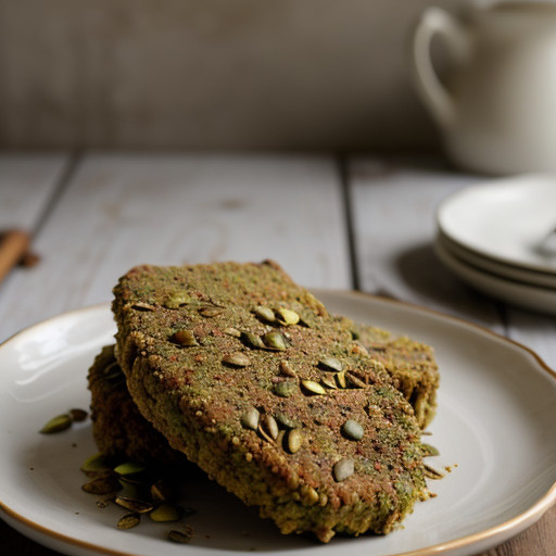 Pumpkin, Pistachio and Pine Nut Crusted Pork Chop recipe image