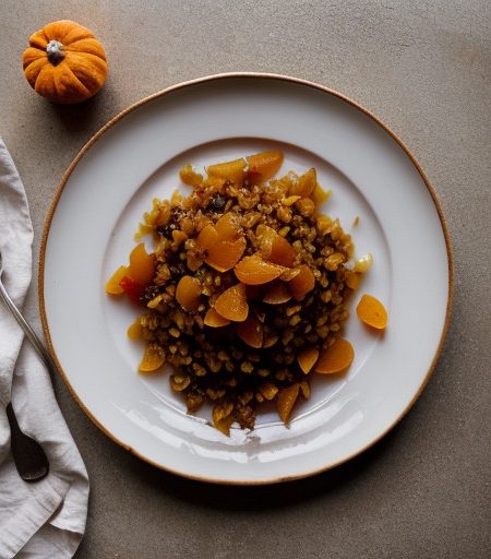 Pumpkin~ Rice & Apricots recipe image