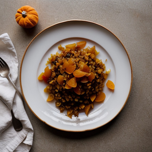 Pumpkin~ Rice & Apricots recipe image