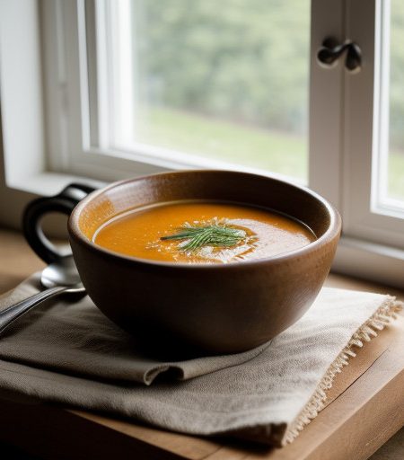 Pumpkin Soup With Chives recipe image