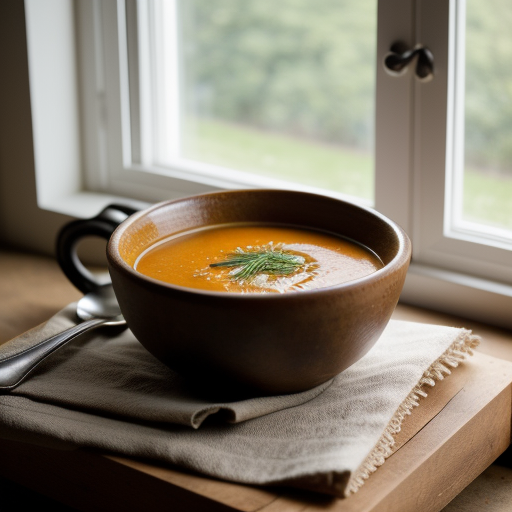 Pumpkin Soup With Chives recipe image