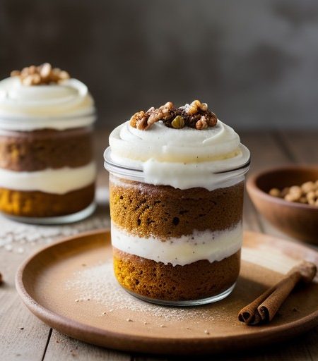 Pumpkin Spice Cake in Jars recipe image