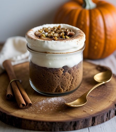 Pumpkin Spice Cake in Jars (Oven Method recipe image