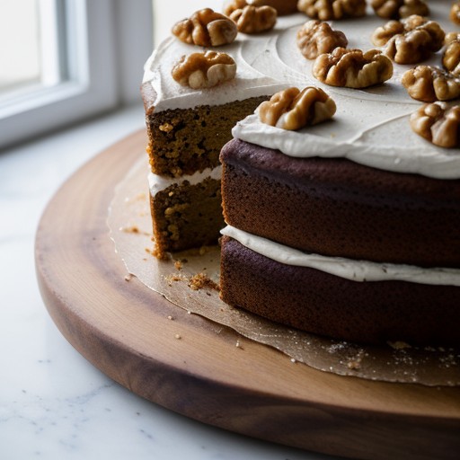 Pumpkin-Walnut Cake recipe image