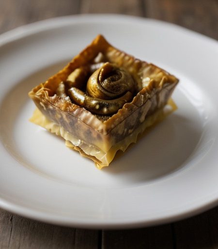 Pumpkin Walnut Phyllo "Snails" recipe image