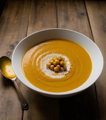 Pumpkin and Chickpea Soup recipe image