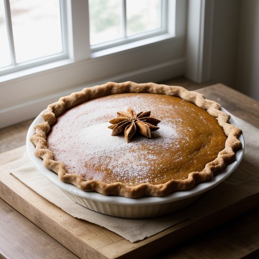 Pumpkin and Praline Pie recipe image