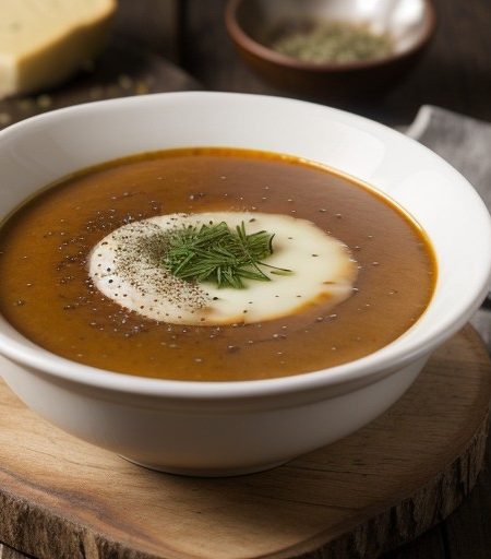 Puree of Onion Soup recipe image