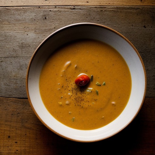 Pureed Red Pepper and Potato Soup recipe image