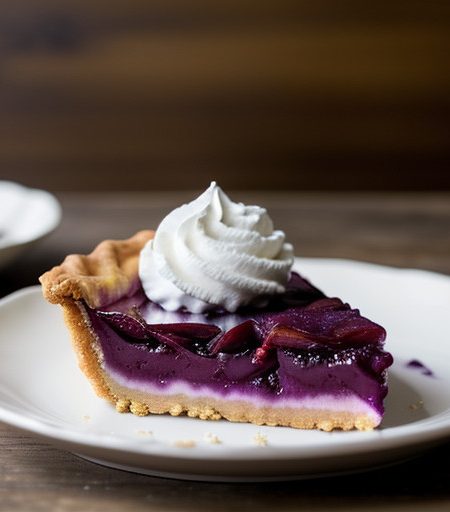 Purple Plum Chiffon Pie recipe image