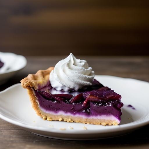 Purple Plum Chiffon Pie recipe image