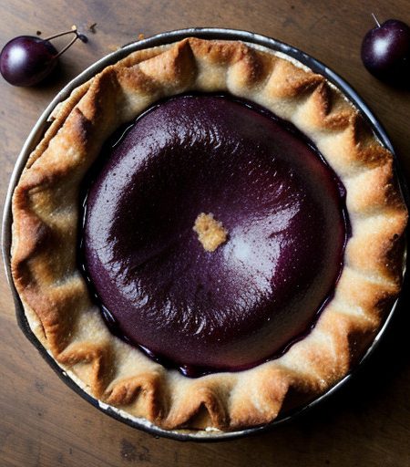 Purple Prune Plum Pie recipe image