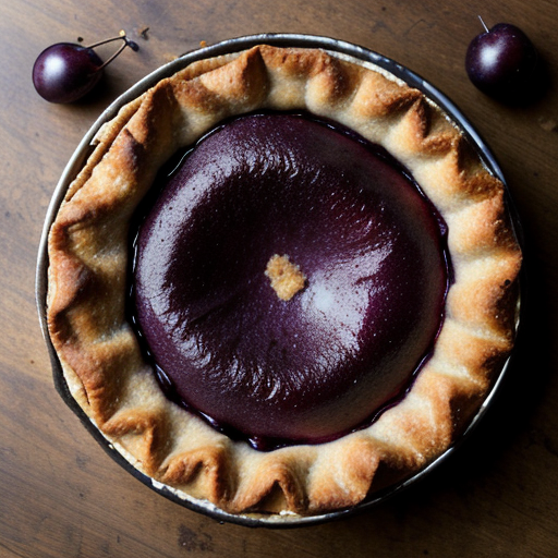 Purple Prune Plum Pie recipe image