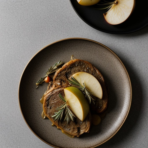 Quail With Sauteed Apples and Rosemary - Country Living recipe image