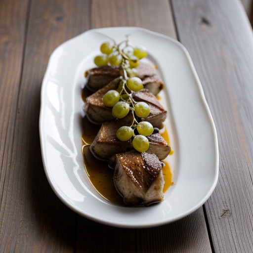 Quail With White Grapes recipe image