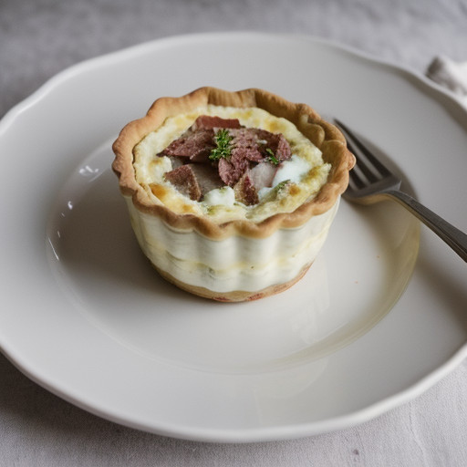 Quiche Poireaux, Chèvre Lardons recipe image