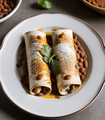 Quick Bean 'N Cheese Enchiladas recipe image