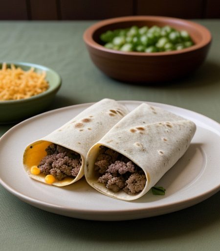 Quick Beef & Cheese Burritos recipe image