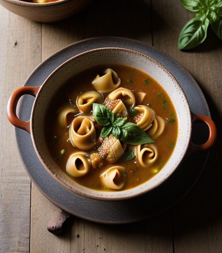 Quick Double Tomato and Tortellini Soup recipe image