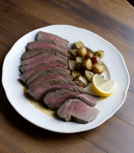 Quick-Fix Steak & Lemon-Pepper Potatoes recipe image
