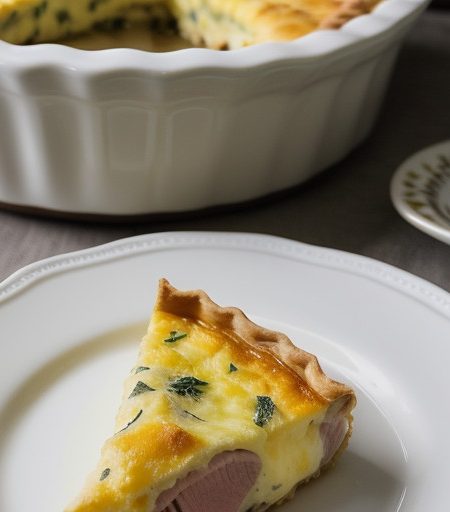 Quick Ham Quiche recipe image