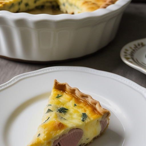 Quick Ham Quiche recipe image