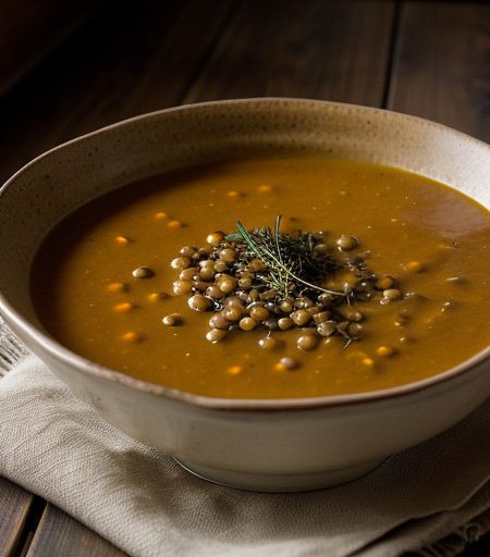 Quick Lentil and Winter Vegetable Soup recipe image